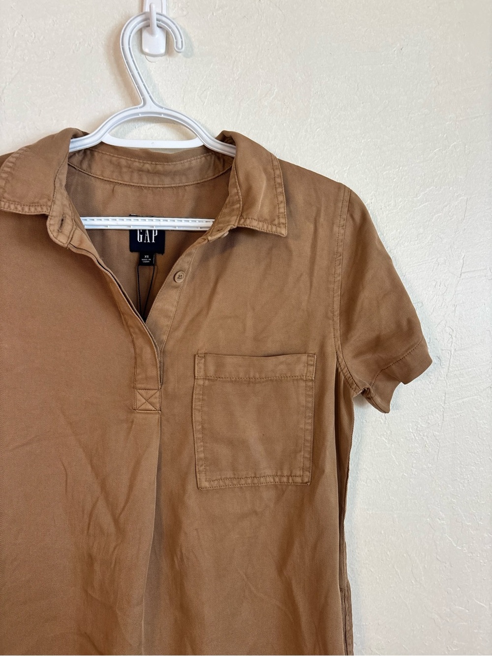 GAP XS Shirt Dress | NWT | Camel/Tan